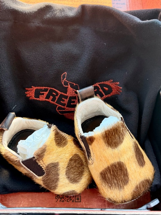 Freebird by Steven Other - 0-3 Months Freebird by Steven Kids Leopard Print Slip-On Shoes - Tan Brown